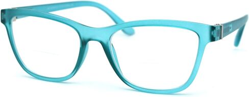 SA106 Womens Horn Rim Rectangular Bi-focal Reading Glasses in Saudi Arabia