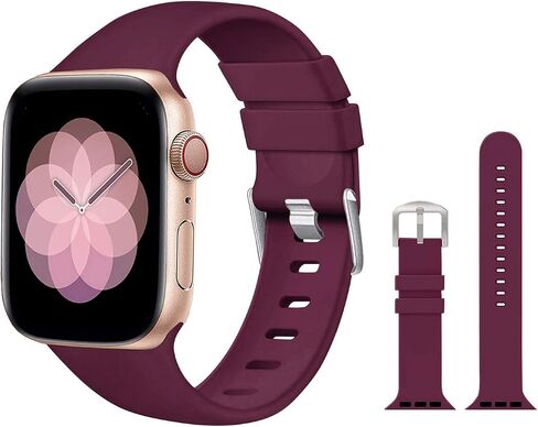 10 عبوات متوافقة مع أساور ساعات Apple 38 مم 40 مم 41 مم 42 مم 44 مم 45 مم، سوار ساعة من السيليكون الناعم لسلسلة iWatch SE 8 7 6 5 4 3 2 1 in Saudi Arabia