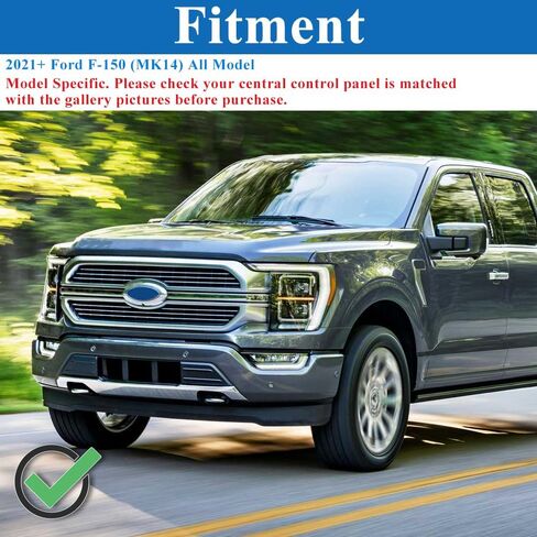 غطاء لوحة حامل الكأس F150 متوافق مع ملحقات الزخرفة الداخلية لشاحنة Ford F-150 2021-2024 in Saudi Arabia