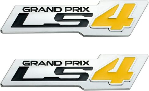 مجموعة أزواج ZR1 Style LS4 Grand Prix Emblem 3D Fender Badge ملصق لوحة الاسم بديل لـ ZR1 (أسود وأحمر) in Kuwait