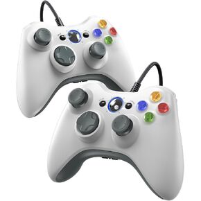 Gamrombo Wired Controller for Xbox 360 Controller Compatible with 360, Windows with Dual-Vibration,Voice Function, headphone jack in Kuwait