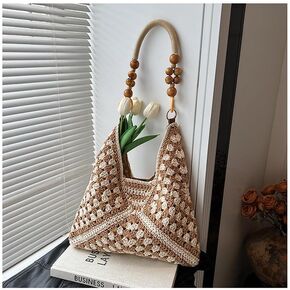 Vacation Commuter Tote - Oversized Woven Shoulder Bag for Beach & Office in Saudi Arabia