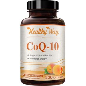 ملحق Coennzyme Q10 200mg CoQ10 - مرة واحدة يوميًا كبسولات مسحوق COQ 10 200 ملغ لمضادات الأكسدة الصحيحة ودعم الطاقة - امتصاص سريع للمواد المعدلة وراثيًا ubiquinone Q10 coenndly (400 حصص) in Kuwait