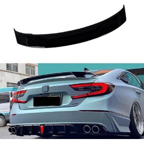 المفسد الخلفي Ninte لعام 2018-2022 Honda 10th Gen Accord ABS Gloss Black Painted High Wing Trunk Spoiler Expler in Kuwait