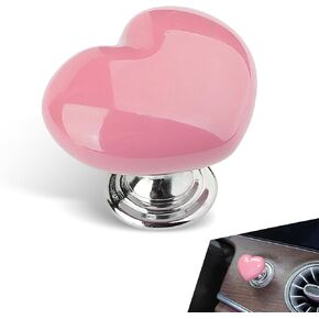 Bling Car One-Touch Button ، مخصصة لزواج الإشعال الزخرفي الملموس على شكل قلب من نوع الروك المقاوم للخدش ، وبدء/إيقاف محرك شارات التحكم ، لمعظم السيارات (Pink #02) in Kuwait