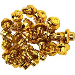 25pcs مسامير حافة العجلات ، 7 مم/0.28in الأظافر الزخرفية عجلات حافة الشفاه صامتة البديلة البديلة مسامير الذهب abs عجلة الشفاه المكسرات in Kuwait