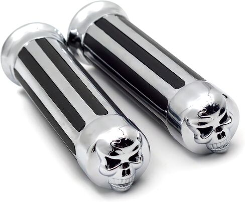 XKMT-Hand Grips 7/8" Handlebar Compatible with Harley XL 883 Hugger Sportster Cruiser Chromed [B00YWC1VQE] in Saudi Arabia