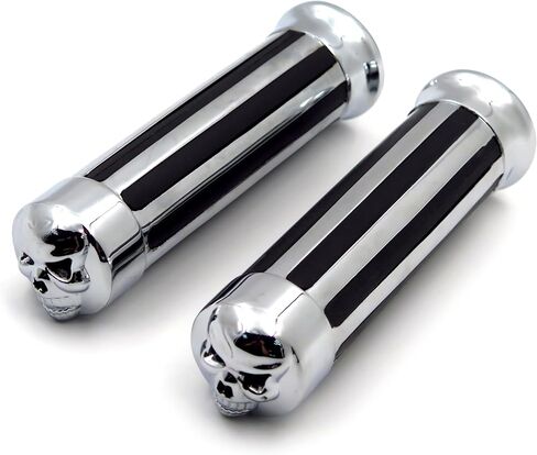 XKMT-Hand Grips 7/8" Handlebar Compatible with Harley XL 883 Hugger Sportster Cruiser Chromed [B00YWC1VQE] in Saudi Arabia