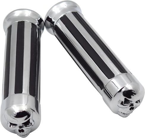 XKMT-Hand Grips 7/8" Handlebar Compatible with Harley XL 883 Hugger Sportster Cruiser Chromed [B00YWC1VQE] in Saudi Arabia