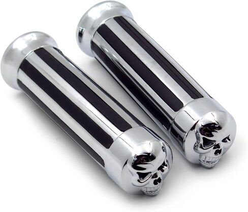 XKMT-Hand Grips 7/8" Handlebar Compatible with Harley XL 883 Hugger Sportster Cruiser Chromed [B00YWC1VQE] in Saudi Arabia