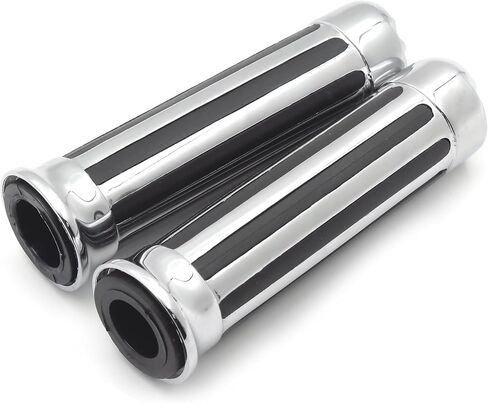 XKMT-Hand Grips 7/8" Handlebar Compatible with Harley XL 883 Hugger Sportster Cruiser Chromed [B00YWC1VQE] in Saudi Arabia