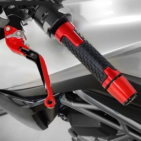 KSHSAA GRIPS لـ SUZUKI KATANA GSX600F GSX 600 F 600F 1989-2007 دراجة نارية مضادة للمقود مقود مقود يدوية قبضة مطاطية المقبض المقابس 7/8 '' 22 ملم مع (اللون: أزرق) in Saudi Arabia