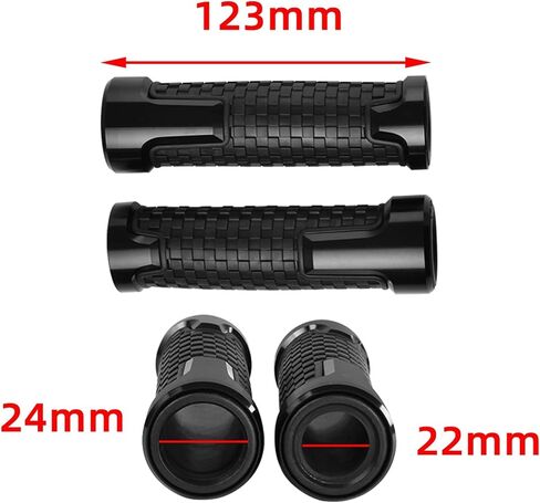 KSHSAA GRIPS لـ SUZUKI KATANA GSX600F GSX 600 F 600F 1989-2007 دراجة نارية مضادة للمقود مقود مقود يدوية قبضة مطاطية المقبض المقابس 7/8 '' 22 ملم مع (اللون: أزرق) in Saudi Arabia