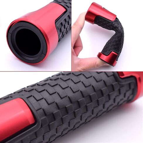 KSHSAA GRIPS لـ SUZUKI KATANA GSX600F GSX 600 F 600F 1989-2007 دراجة نارية مضادة للمقود مقود مقود يدوية قبضة مطاطية المقبض المقابس 7/8 '' 22 ملم مع (اللون: أزرق) in Saudi Arabia