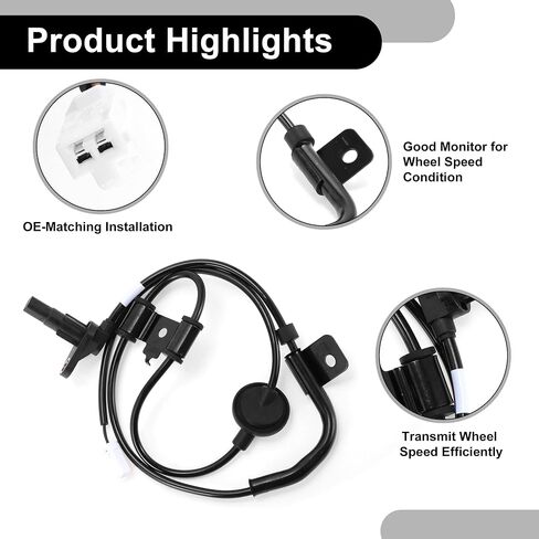 ABS Wheel Speed Sensor Rear Left Rear Hub Wheel ABS Speed Sensor Cap No.95680-2C600 for Hyundai Tiburon 2005-2008 in Saudi Arabia