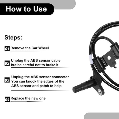 ABS Wheel Speed Sensor Rear Left Rear Hub Wheel ABS Speed Sensor Cap No.95680-2C600 for Hyundai Tiburon 2005-2008 in Saudi Arabia
