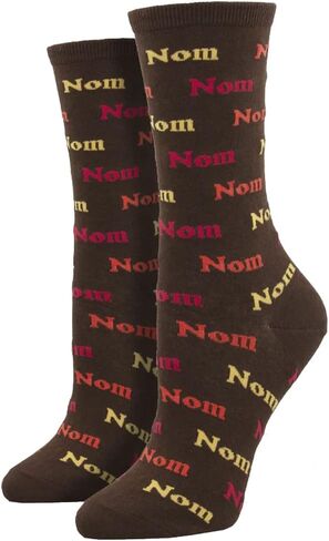 Socksmith Women's Crew Socks Thanksgiving Nom Nom Nom in Saudi Arabia