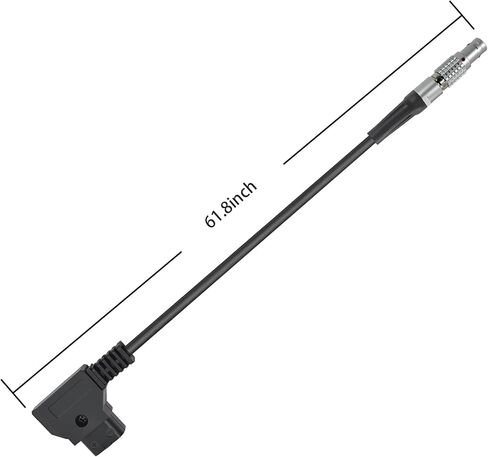 D-TAP إلى 2 دبوس 0B الذكور كابل الطاقة اليمنى مناسبة لتيراديك ، بيكس الأسود ، ARRI ، Red Komodo ، Z CAM ، DJI RS2/RS3 Pro ، Smallhd ، Preston ، Paralinx ، Switronix ، 59 " in Kuwait