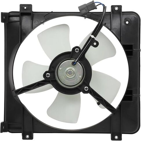 ECCPP A/C Contenser Cooling Fan Assembly Fit 1997-2000 for Acura el 1996-1998 for Honda for Civic in Saudi Arabia
