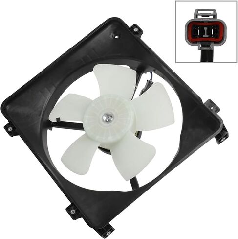 ECCPP A/C Contenser Cooling Fan Assembly Fit 1997-2000 for Acura el 1996-1998 for Honda for Civic in Saudi Arabia