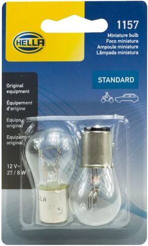 HELLA 1157TB Bulb 1157 12V 27/8W Ba9S S8 (2), Multi in Saudi Arabia
