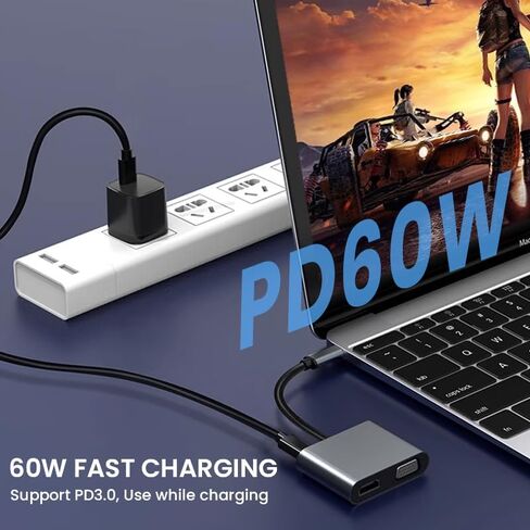 4 في 1 USB C إلى HDMI PD Adapter TY> PE C HUB مع 4K HDMI Port Port USB 3.0 PORT 60W توصيل الطاقة للمحترفين in Saudi Arabia
