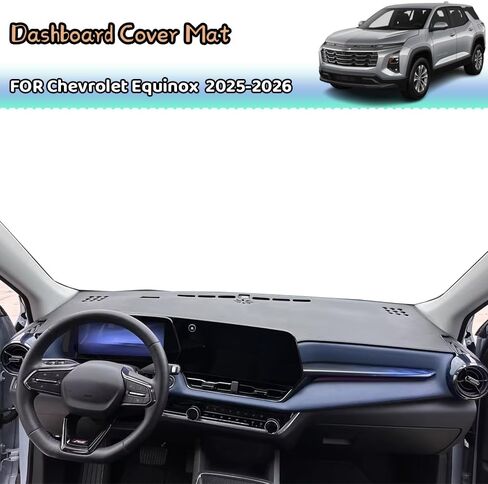 Kakash Custom Interior Accessories for Chevy Chevrolet Equinox 2025 2026 Dashboard Cover Mat Dash Covers Reduces Glare Eliminates Cracking Protector Sunshade No Glare in Saudi Arabia