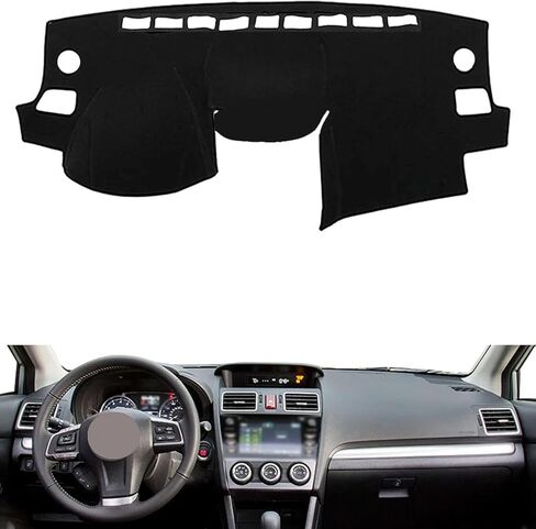 تناسب Subaru XV Crosstrek 2012-2016 ، غطاء سيارة Car Dash ، غطاء لوحة معلومات أسود غير قابلة للانزلاق ، أغطية اندفاعة داخلية ، قطع غيار السيارة in Saudi Arabia