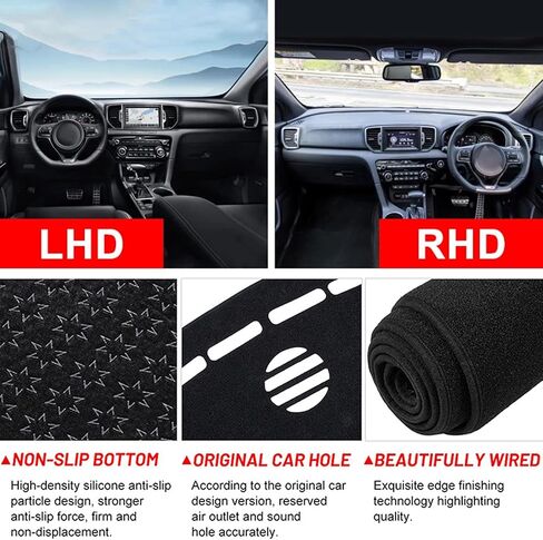 تناسب Subaru XV Crosstrek 2012-2016 ، غطاء سيارة Car Dash ، غطاء لوحة معلومات أسود غير قابلة للانزلاق ، أغطية اندفاعة داخلية ، قطع غيار السيارة in Saudi Arabia