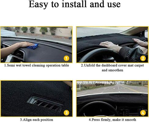 تناسب Subaru XV Crosstrek 2012-2016 ، غطاء سيارة Car Dash ، غطاء لوحة معلومات أسود غير قابلة للانزلاق ، أغطية اندفاعة داخلية ، قطع غيار السيارة in Saudi Arabia