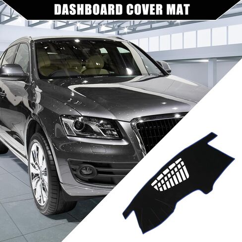 Dash Cover for Audi Q5 2009-2017 / Center Console Dashboard Cover/Non-Slip/Polyester / 1 Pcs Black Blue in Saudi Arabia