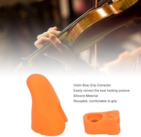 2 Pcs Violin Bow Grip Corrector, Soft SiliconeBow Hold Buddies Violin Viola Teaching Aid (Blue) in Saudi Arabia