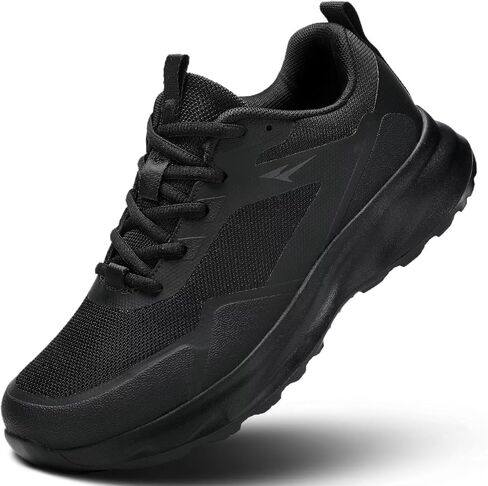 Mens Trail Running Shoes Fashion Walking Hiking Non Slip Sneakers Tennis Cross Training Outdoor Casual Workout Trainers in Kuwait