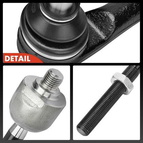 A-Premium Set of 4, Front Inner & Outer Tie Rod End Kit, Compatible with Ford Focus 2009 2010 2011, Except Variable Rate Steering in Saudi Arabia