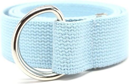 Deal Fashionista D Ring Webbed Cotton Canvas Belt 1.25 "مع طرف معدني in Saudi Arabia