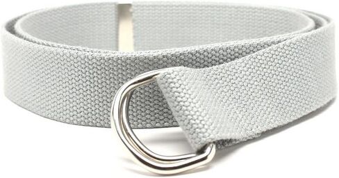 Deal Fashionista D Ring Webbed Cotton Canvas Belt 1.25" with Metal Tip in Saudi Arabia