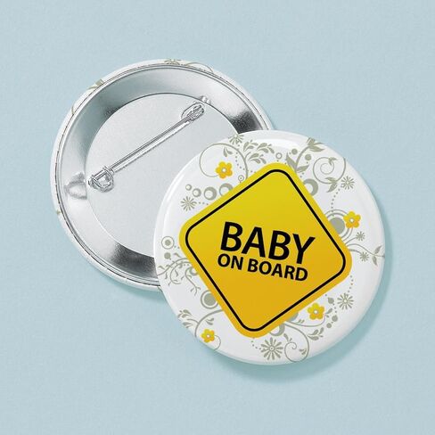 CafePress Baby On Board Baby 2.25 Button 2.25" Button in Saudi Arabia