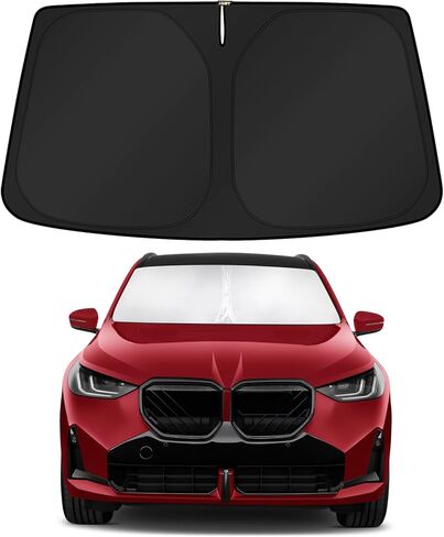 KUST Custom Fit Windshield Sun Shade for BMW X3 2025 2026 Sunshade Foldable Sun Visor Protector Blocks UV Rays Keep Your Car Cooler in Saudi Arabia