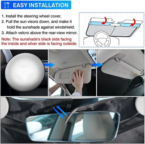 KUST Custom Fit Windshield Sun Shade for BMW X3 2025 2026 Sunshade Foldable Sun Visor Protector Blocks UV Rays Keep Your Car Cooler in Saudi Arabia
