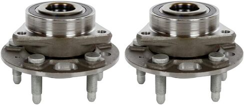 AutoShack Front Wheel Hub Bearing Pair of 2 Driver and Passenger Side Replacement for Chevrolet Equinox Impala Malibu Limited GMC Terrain Buick LaCrosse Regal Cadillac XTS CTS AWD FWD 5-Lug HB613290PR in Saudi Arabia