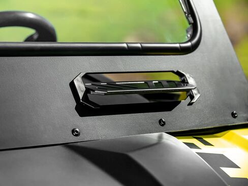 SuperATV Vented Front Glass Windshield for 2016+ Can Am Defender HD (See Fitment) | DOT Approved Laminated Safety Glass Windshield | Includes Manual Wiper | Easy Install in Saudi Arabia