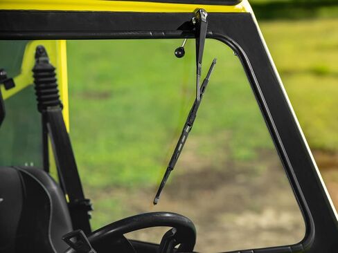 SuperATV Vented Front Glass Windshield for 2016+ Can Am Defender HD (See Fitment) | DOT Approved Laminated Safety Glass Windshield | Includes Manual Wiper | Easy Install in Saudi Arabia