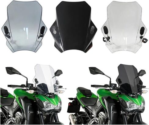 Windshield Windscreen For CB1000R CB1100 CB300F For CTX700N 2014-2015 For CTX700ND Motorcycle Adjustable Wind Screen Windshield Screen Spoiler Air Deflector Motorbike Wind Deflectors(Transparent) in Saudi Arabia