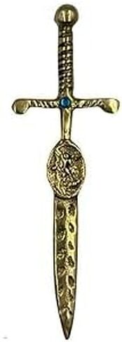 Espada de San Miguel - Sword of Saint Michael Amulet (كبير) - تصميم أحمر وأزرق مزدوج ، Arcangel in Saudi Arabia