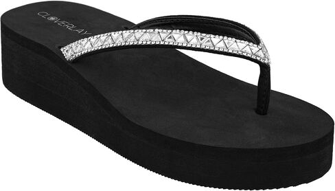 CLOVERLAY Women's Flip Flops Flat Sandals Comfortable Soft Cushion Summer Beach Thong Sandals in Kuwait