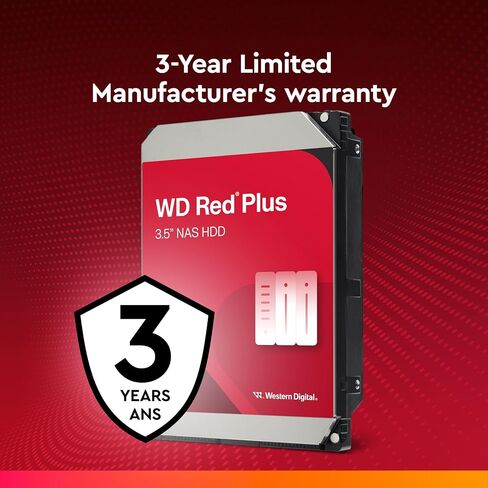 Western Digital 10tb WD Red Pro NAS Drive Internal Hard Drive HDD - 7200 دورة في الدقيقة ، SATA 6 جيجابايت/ثانية ، CMR ، 512 ميغابايت ذاكرة التخزين المؤقت ، 3.5 " - WD103KFBX in Kuwait