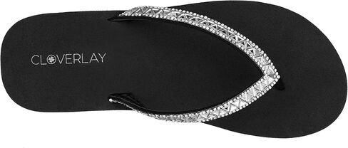 CLOVERLAY Women's Flip Flops Flat Sandals Comfortable Soft Cushion Summer Beach Thong Sandals in Kuwait