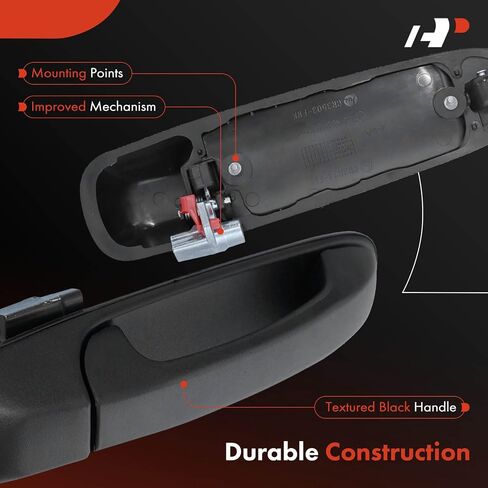 A-Premium الأمامية الأمامية اليمنى مقبض الباب الخارجي على جانب Dodge RAM 1500 2002-2008 ، RAM 2500 2003-2009 ، RAM 3500 2003-2010 ، RAM 4500 5500 2008-2010 ، Dakota & Mitsubishi Raider in Saudi Arabia