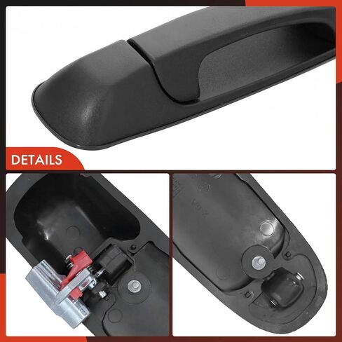 A-Premium الأمامية الأمامية اليمنى مقبض الباب الخارجي على جانب Dodge RAM 1500 2002-2008 ، RAM 2500 2003-2009 ، RAM 3500 2003-2010 ، RAM 4500 5500 2008-2010 ، Dakota & Mitsubishi Raider in Saudi Arabia