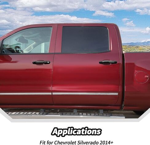 غطاء مقبض الباب الأبيض Jecar مناسب لشيفروليه سيلفرادو/GMC-Sierra 2014+ in Kuwait